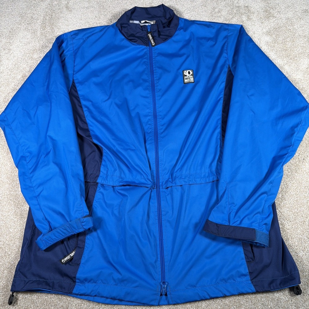 Pearl Izumi Clima Guard Full Zip Windbreaker Jacket Womens 12 (XL) Blue‎ Cycling